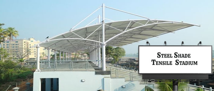 Steel Shade tensile stadium structure